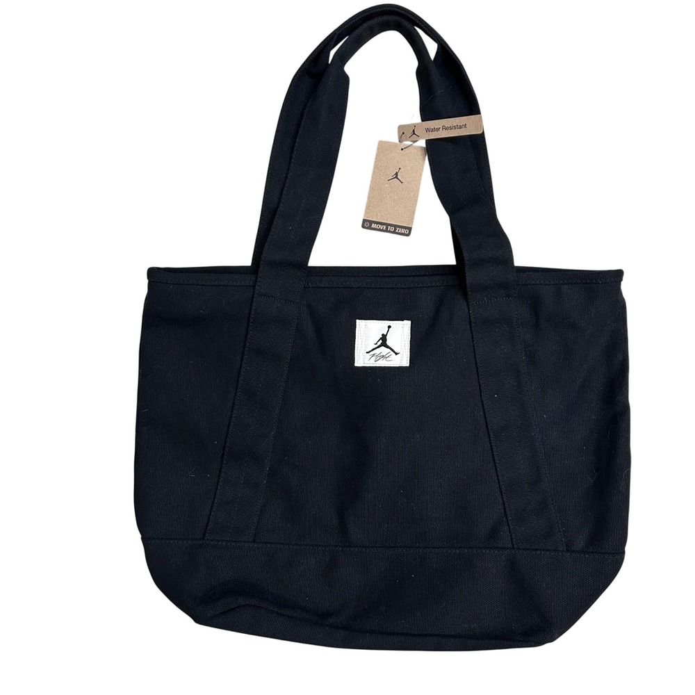 Nike Air Jordan Move to Zero Water Resistant Black Canvas Flight Duffel Bag NWT